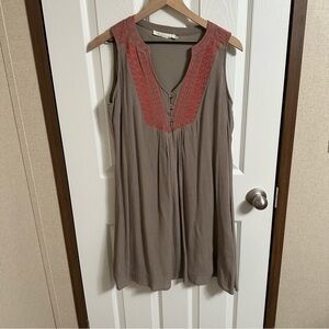 Solitaire brown sleeveless dress sz SM
